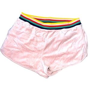 Pink Wild Fable Women Stretch Velvet Dolphin Shorts New Size L